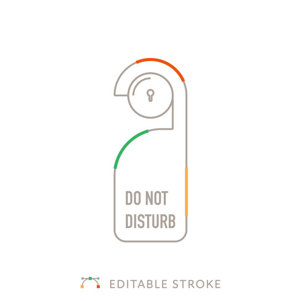 不要干扰多色线图标与可编辑的Stroke图片下载