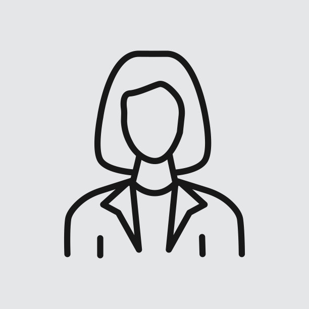 带有可编辑笔画的业务线图标图片下载