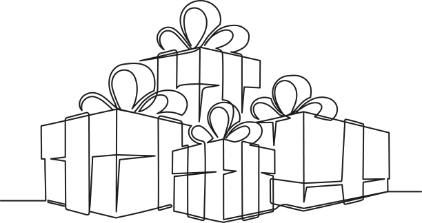 一套连续画的圣诞线图片下载