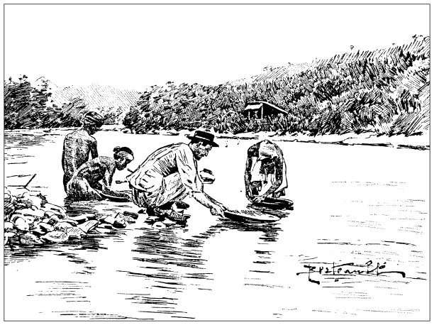 古色古香的景象:越南奉美的金矿图片下载