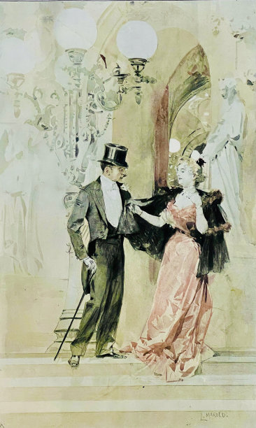 歌剧中优雅的一对图片下载