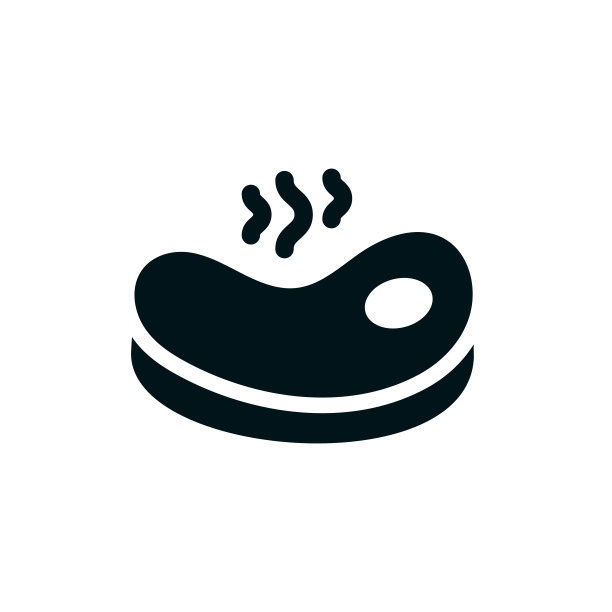 牛排实心图标图片下载