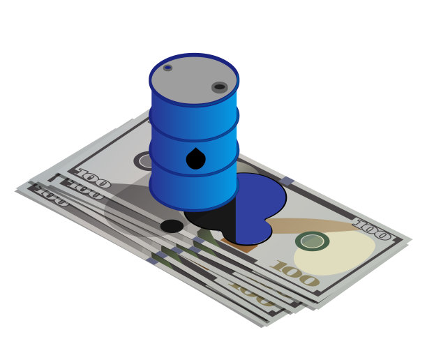 油桶和钱图片下载