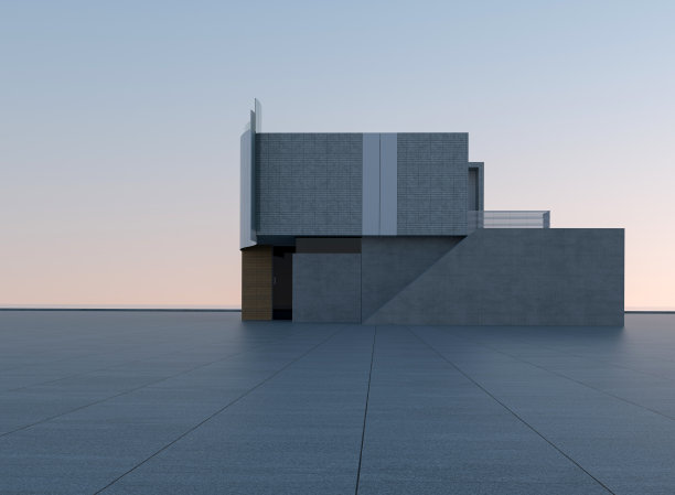 “空洞的建筑背景  3D建筑背景”图片下载