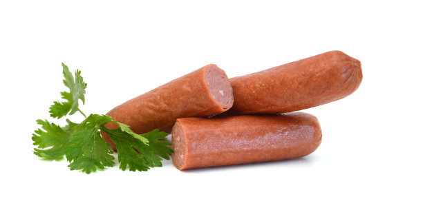 香肠堆，早餐上白图片下载