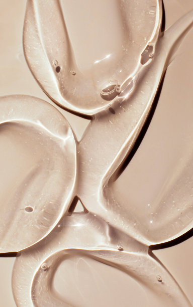 化妆品涂抹膏凝胶纹理米色背景图片下载