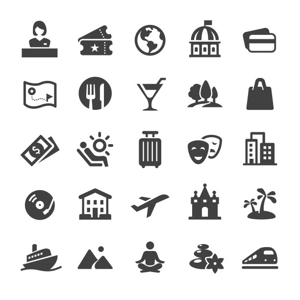 旅游和休闲图标-智能系列图片下载