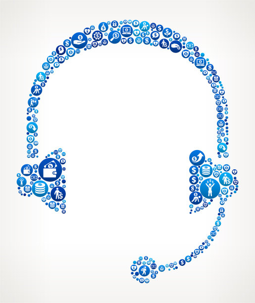 头设置金钱蓝色图标模式背景图片下载