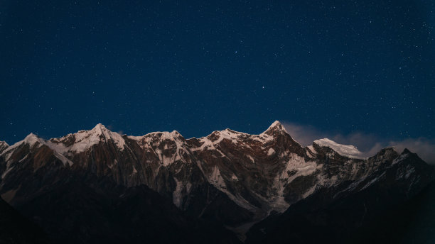 南察巴瓦，位于喜马拉雅山和念珠桑格拉山脉的交汇处，中国西藏图片下载