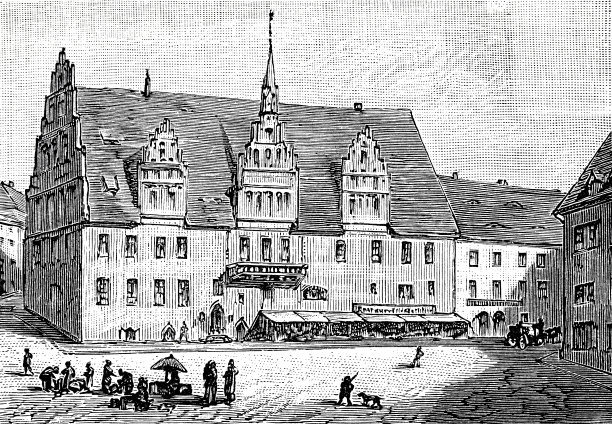 德国麦森市市政厅和市场广场图片下载