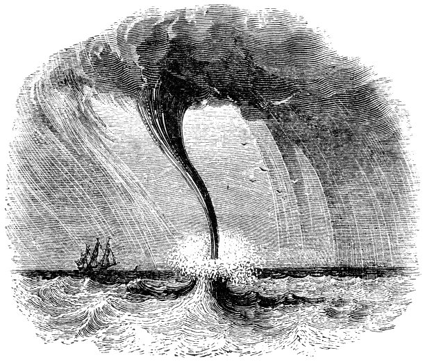 水龙卷完全形成- 19世纪图片下载