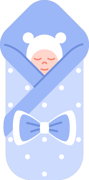 美丽的婴儿平面图标孤立在白色图片下载