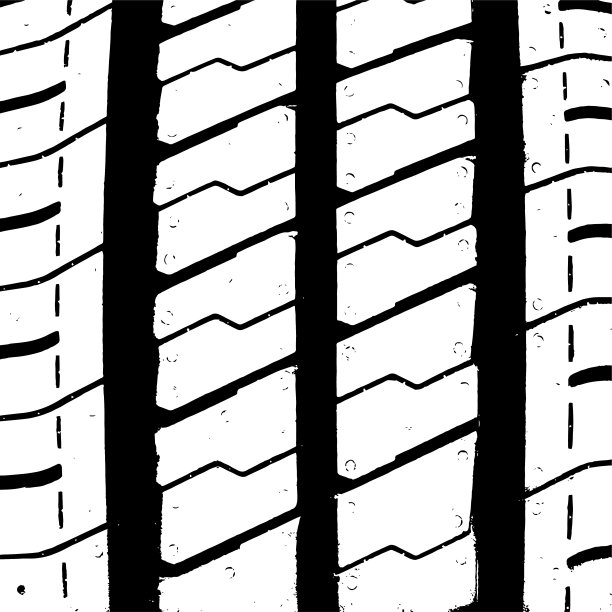 夏季轮胎面。枯燥乏味的纹理。黑灰粗糙的图案。抽象的背景。矢量设计作品。变形的效果。裂缝。图片下载