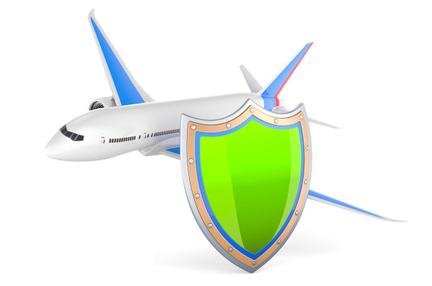 带盾牌的平面，3D渲染图片下载