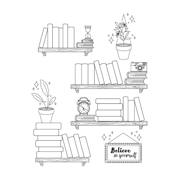 图书跟踪跟踪器，矢量插图图片下载