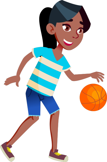 女生打篮球运动图片下载