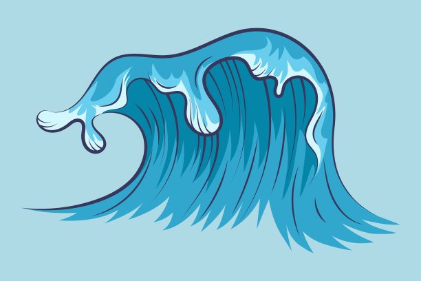 蓝色海浪图片下载