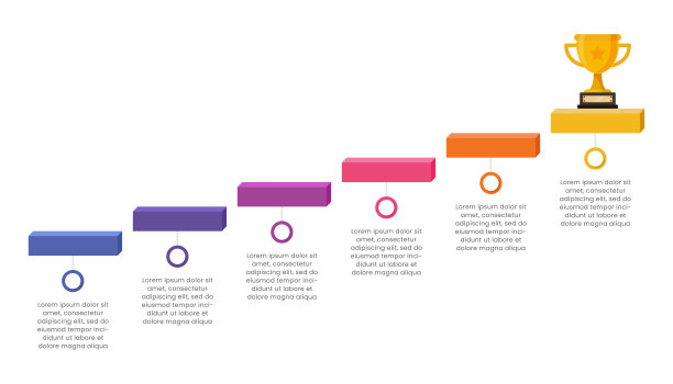 6信息图表模板设计成功的步骤图片下载