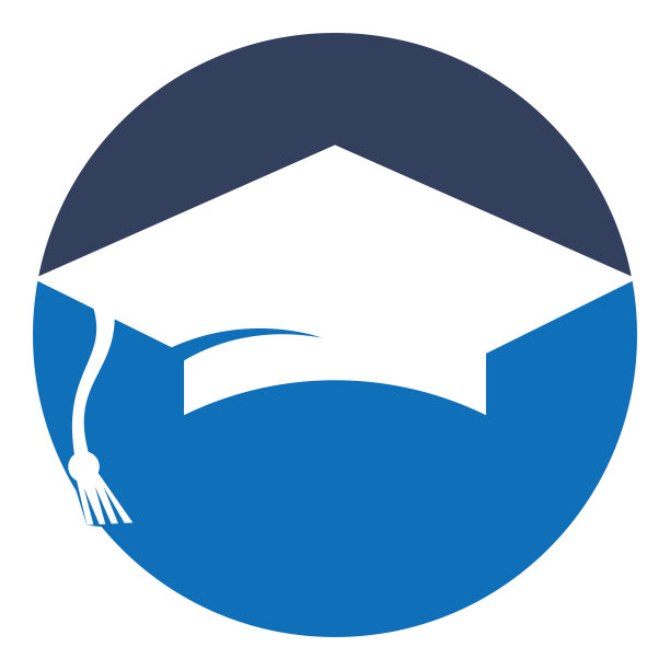 毕业帽矢量标志。图片下载