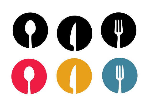 勺子，叉子，刀子图标图片下载