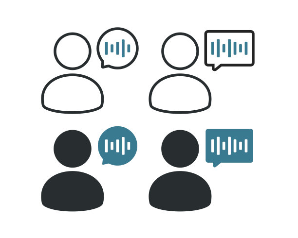 人的声音笔记。音频信息。矢量图图片下载