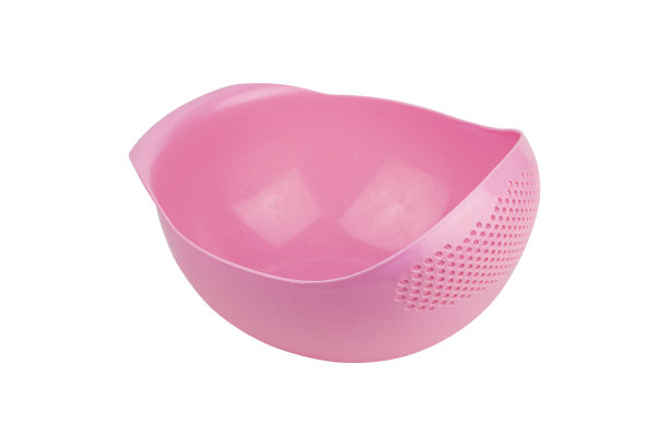 碗式滤器，用于清洗水果和蔬菜的空塑料碗滤器，与背景隔离图片下载