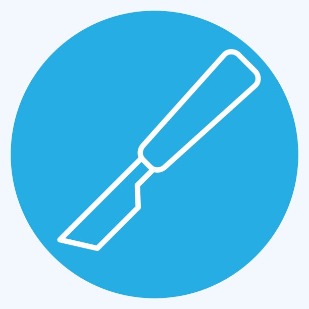 图标手术刀。与骨科符号有关。蓝眼睛的风格。简单的设计可编辑。简单的说明图片下载