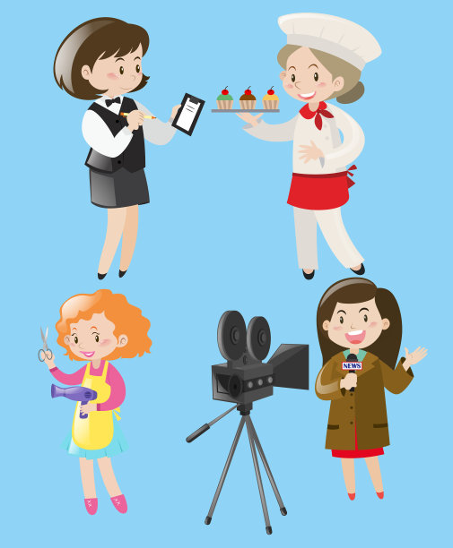 女性工作设计系列图片下载