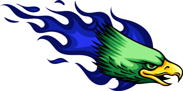 吉祥物头上有一只鹰的图案图片下载