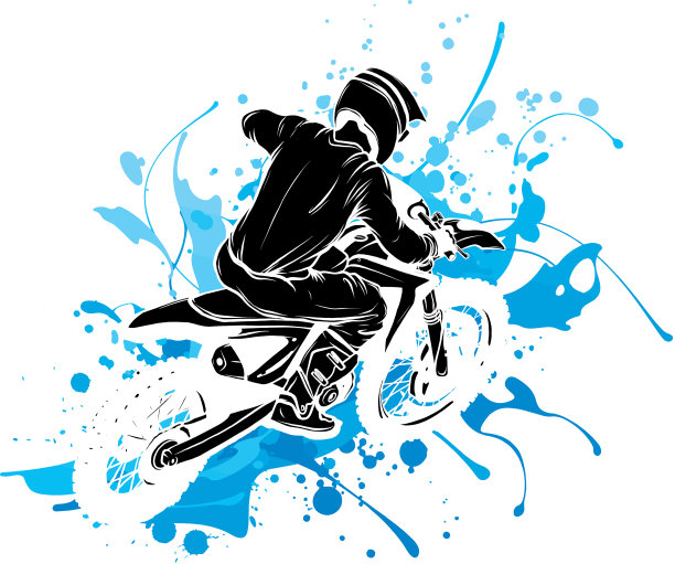 越野摩托车手骑越野摩托车图片下载