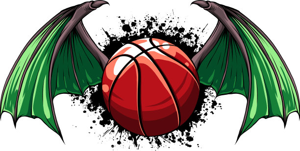 一个篮球的涂鸦图片下载