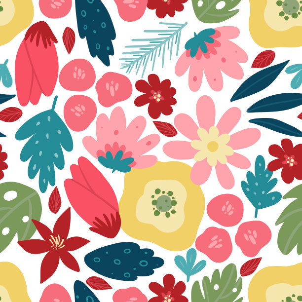 花卉无缝图案图片下载