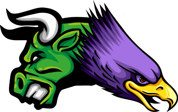 吉祥物头上有一只鹰的图案图片下载