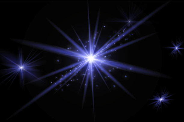 发光的光爆发了。装饰用光线闪耀图片下载