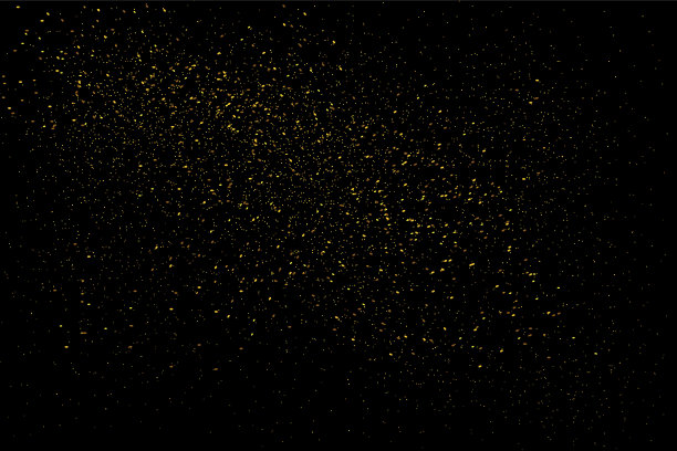 下落的黄金颗粒闪闪发光。金色闪闪发光的魔法尘埃。图片下载