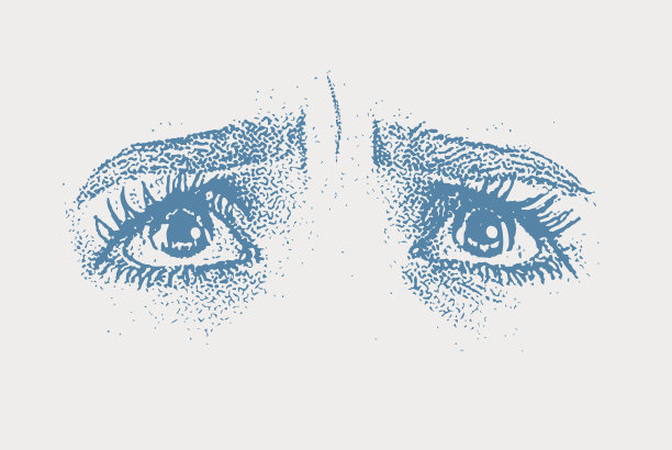 一个年轻女人的近距离与恐惧的面部表情图片下载