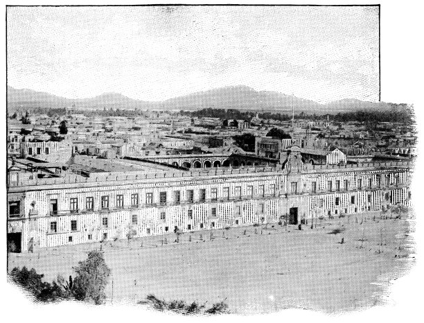 国立宫殿和墨西哥城，墨西哥- 19世纪图片下载