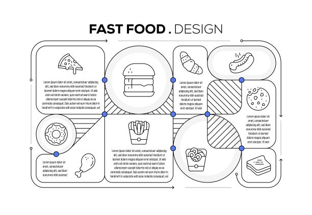 快餐图标模板设计图片下载