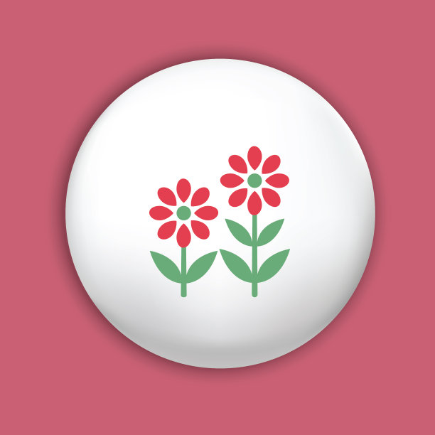 菊花花图标在平面设计图片下载