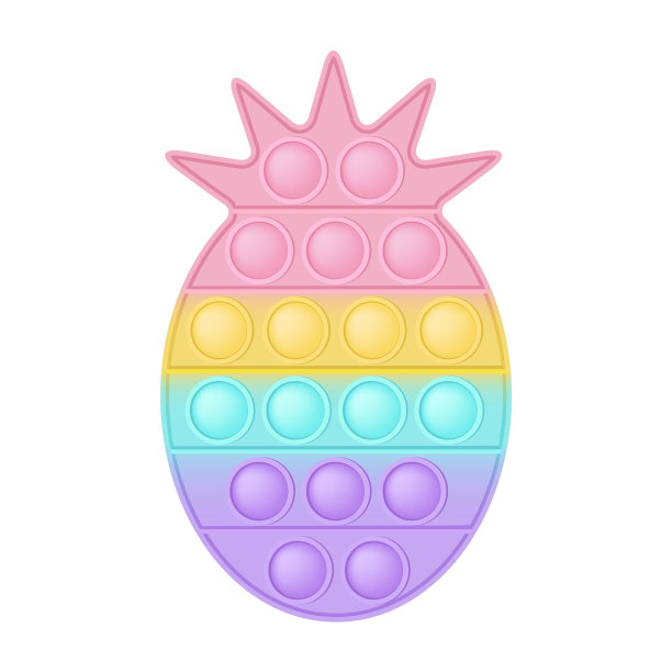 Popit认为菠萝是一种时尚的硅图片下载