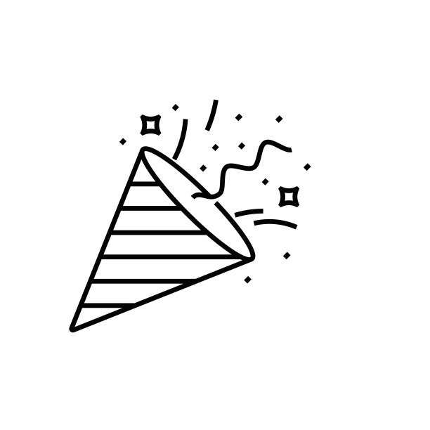 派对Popper线图标图片下载