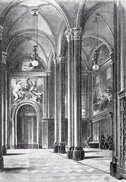 柏林市政厅，治安官会议室的大厅图片下载