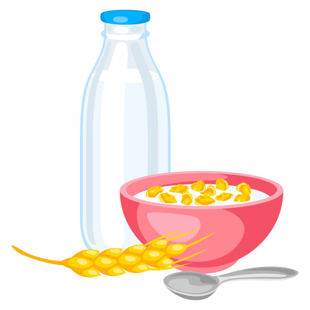 早餐麦片形象健康图片下载