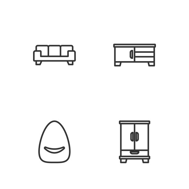 设线衣柜、沙发、电视台架图片下载