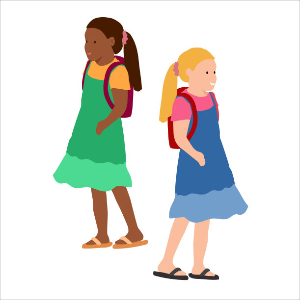 青少年第一天绿色连衣裙图片下载