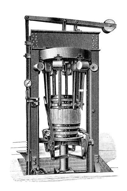 20世纪初的老式桶制机图片下载