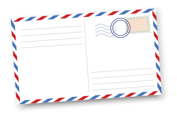 矢量插图的复古明信片。老式明信片。旧的空白明信片模板。股票的形象。每股收益10。图片下载