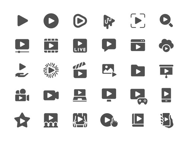 游戏图标。坚实的风格。图片下载