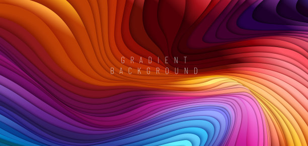 彩色动态梯度波图片下载