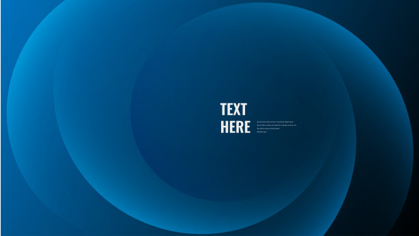 抽象动态霓虹发光的圆形形状在黑暗的背景图片下载